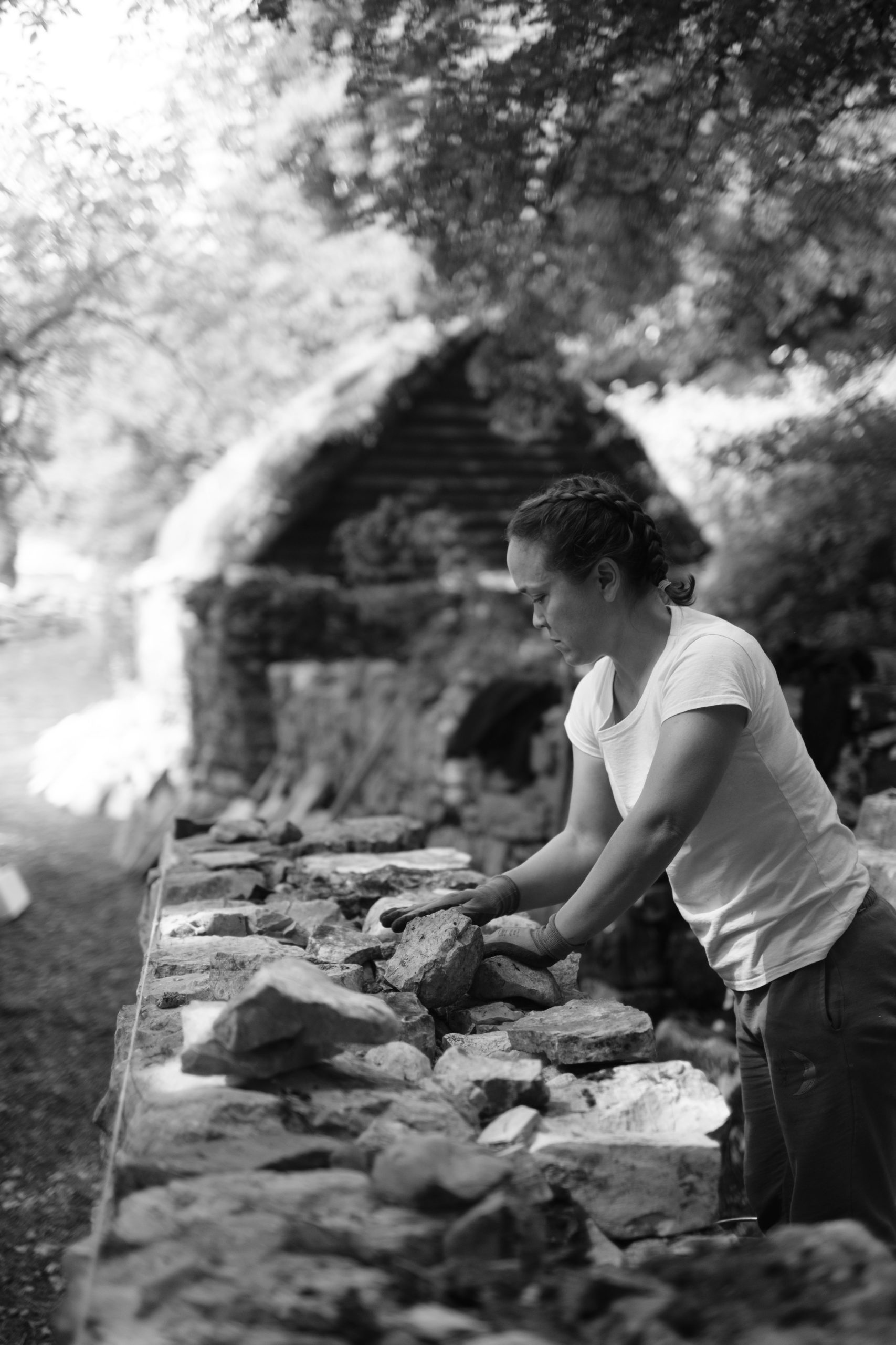 Krosna dry stone workshop